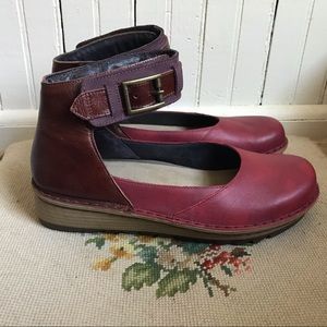 Naot Leather Sycamore Mary Jane Flat 40